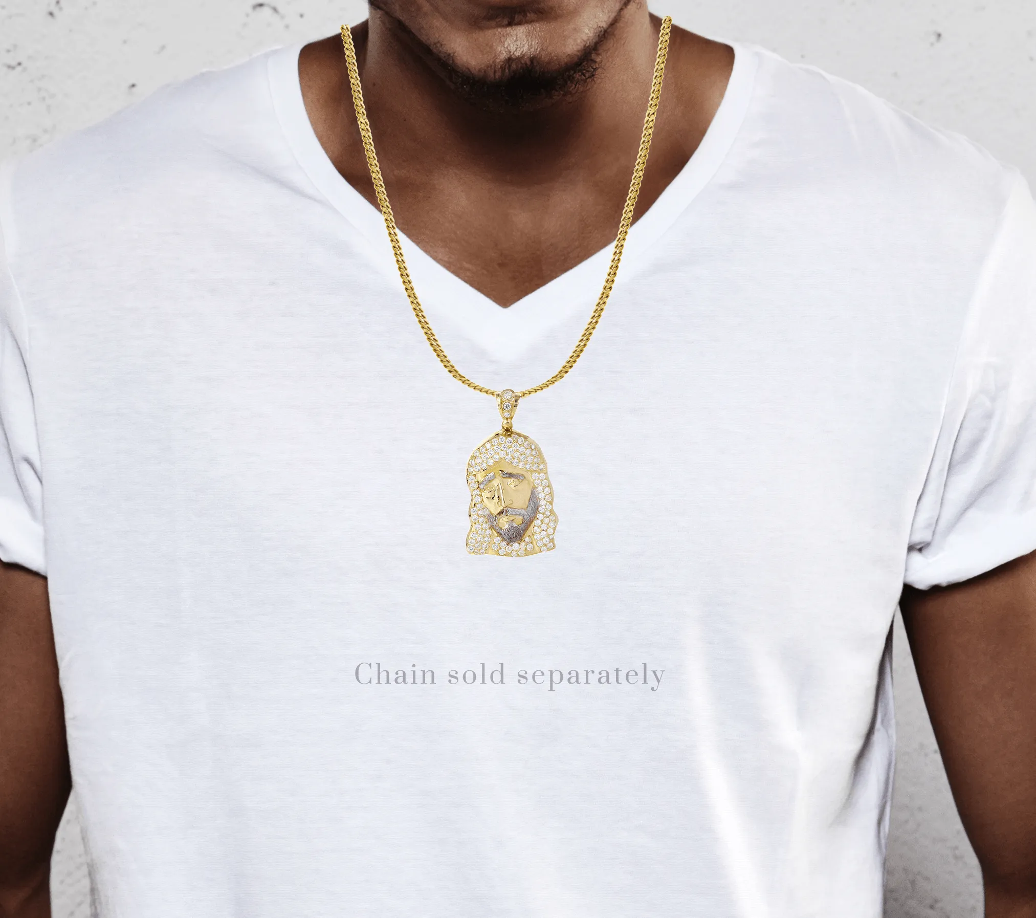 10K Gold Jesus Piece Pendant  |  17.1 Grams