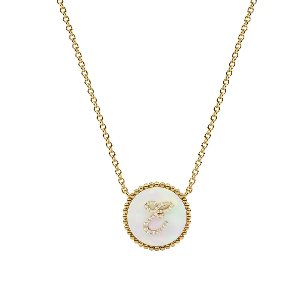 14k Obra Initial Necklace