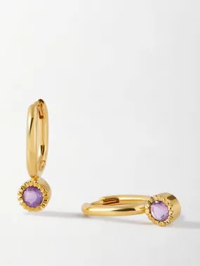 Amethyst drop earrings