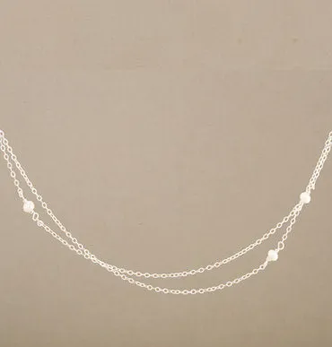 Armitage Two Strand Three Pearl Necklace