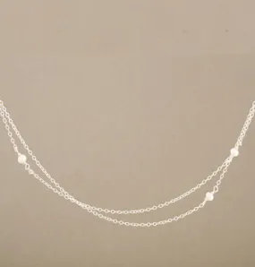 Armitage Two Strand Three Pearl Necklace