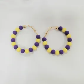 Ball Hoop Earrings