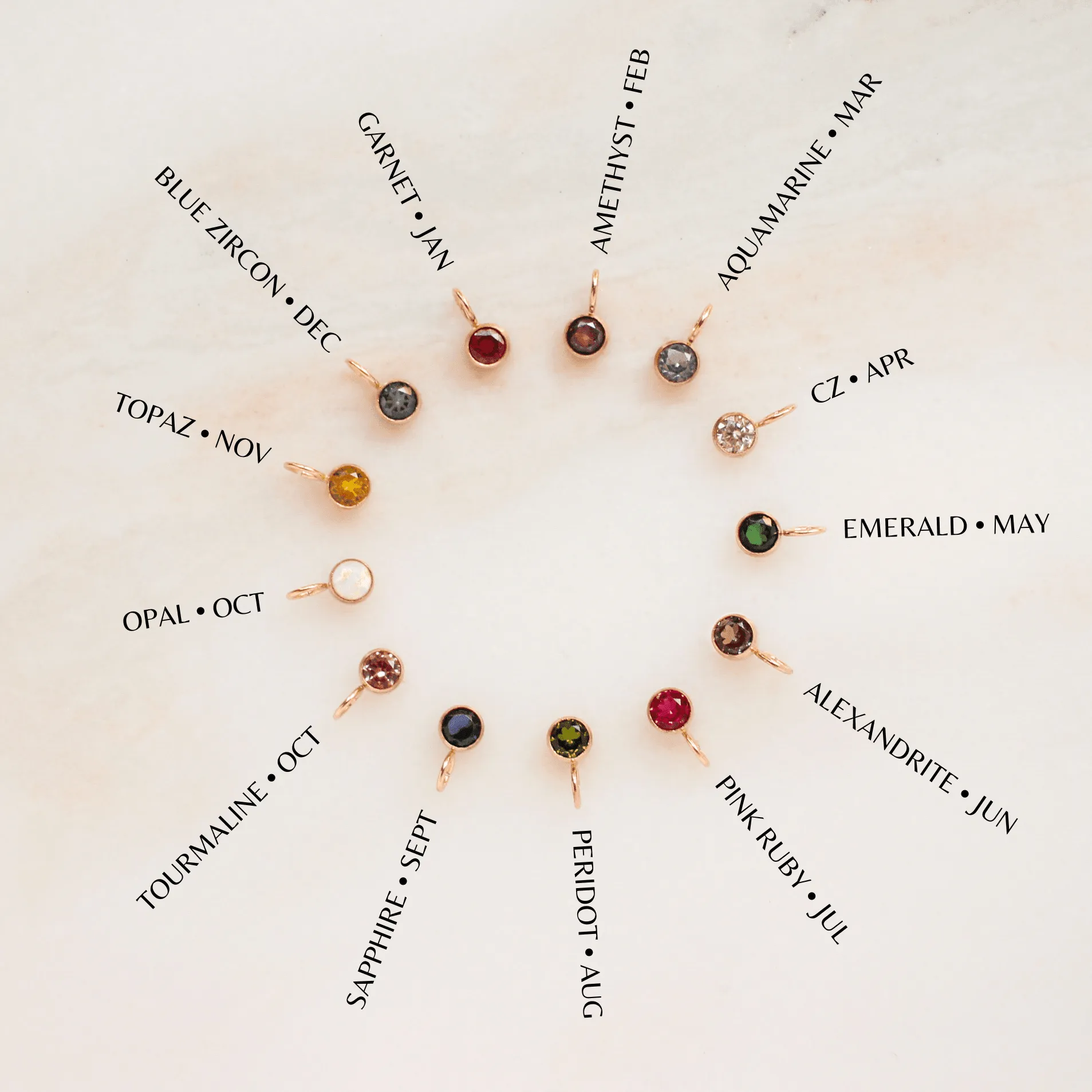 Birthstone Charm Necklace
