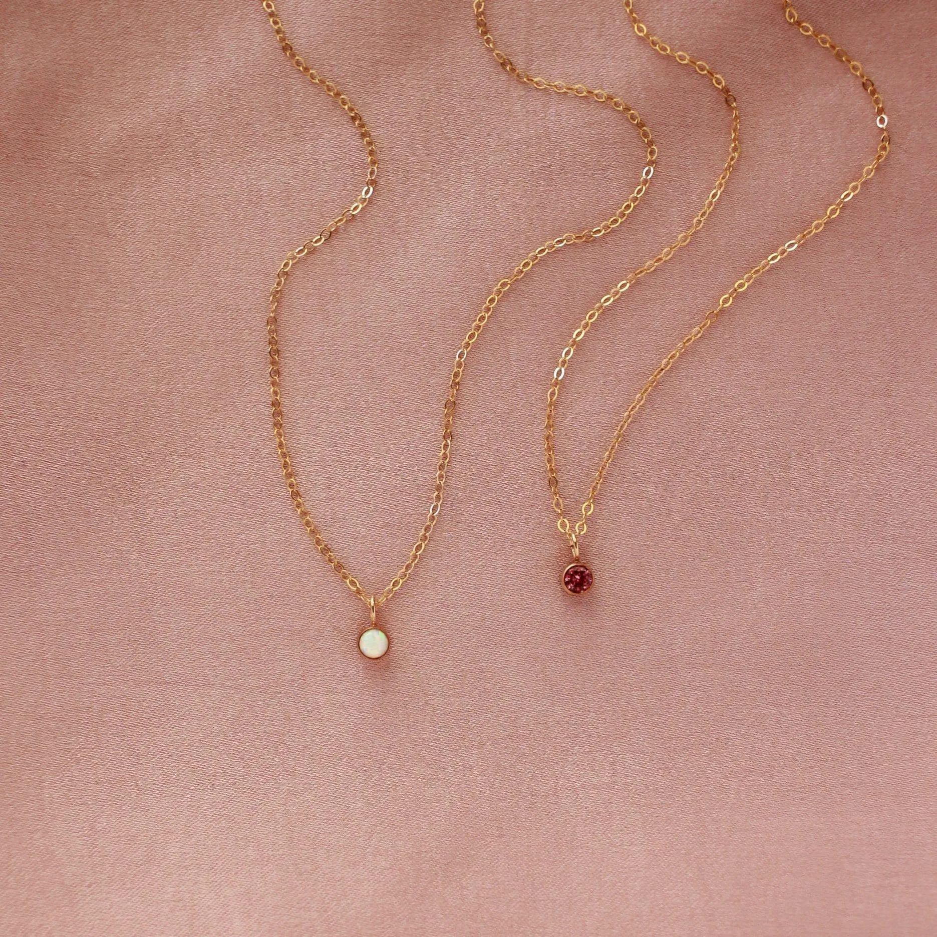 Birthstone Charm Necklace