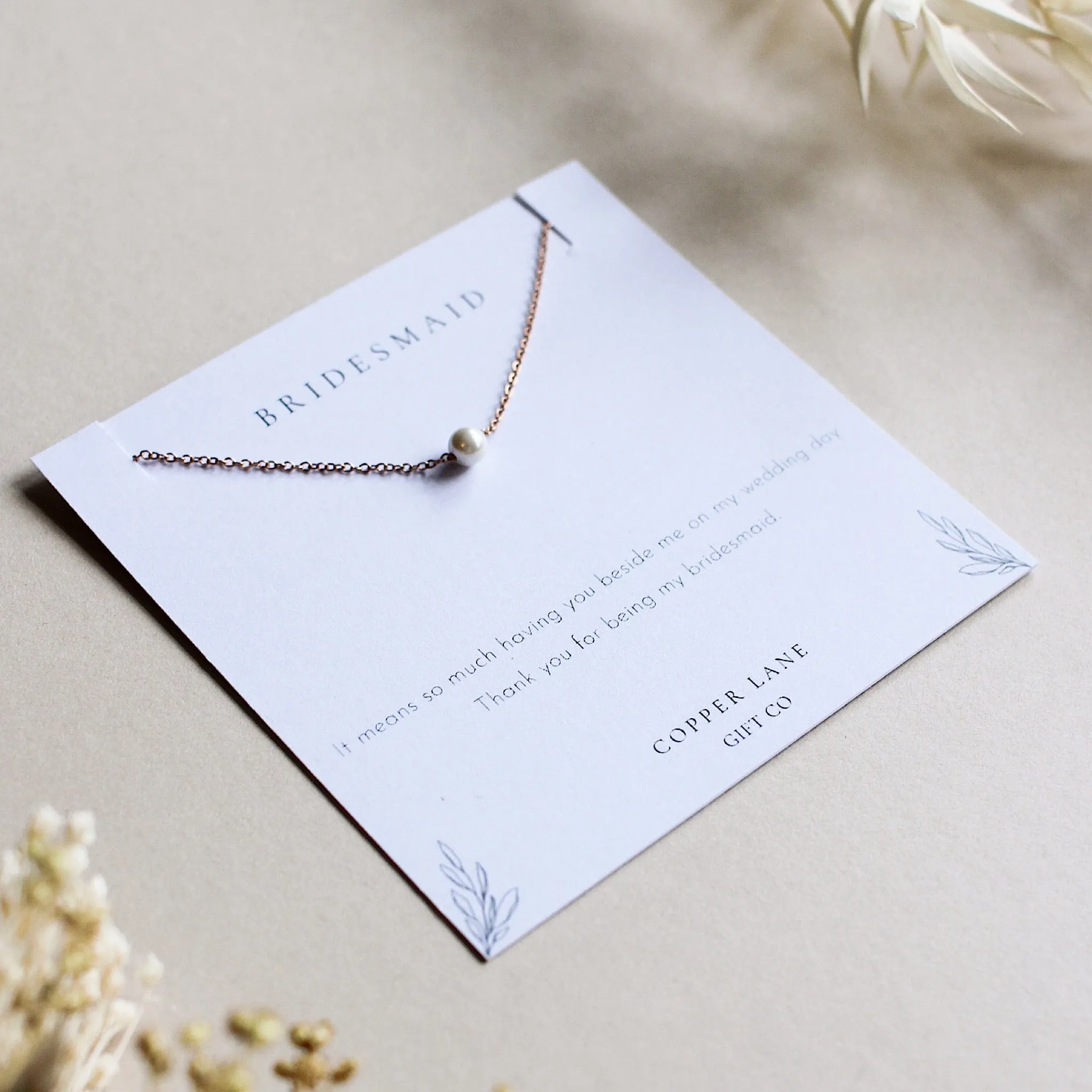 Bridesmaid Thank You