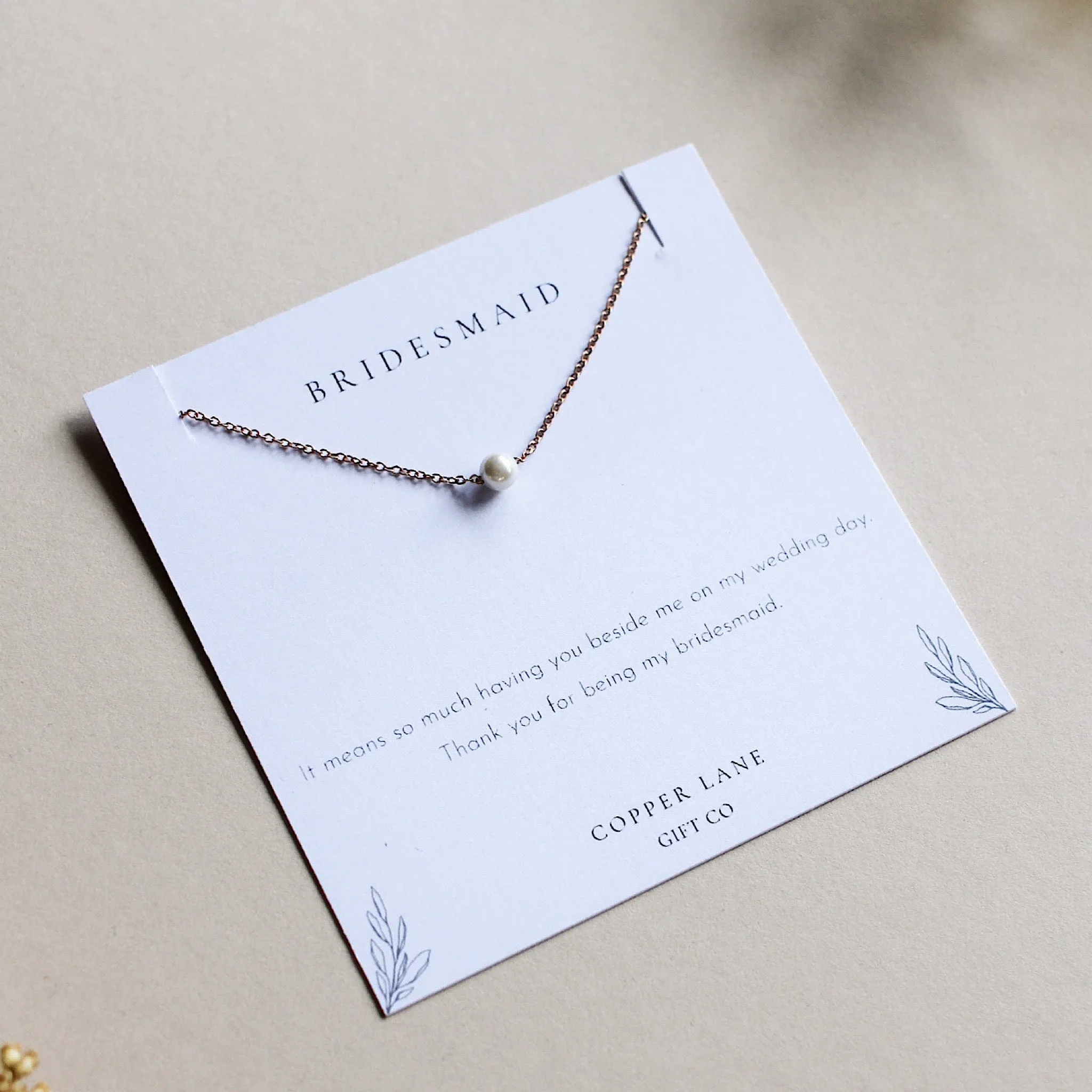 Bridesmaid Thank You