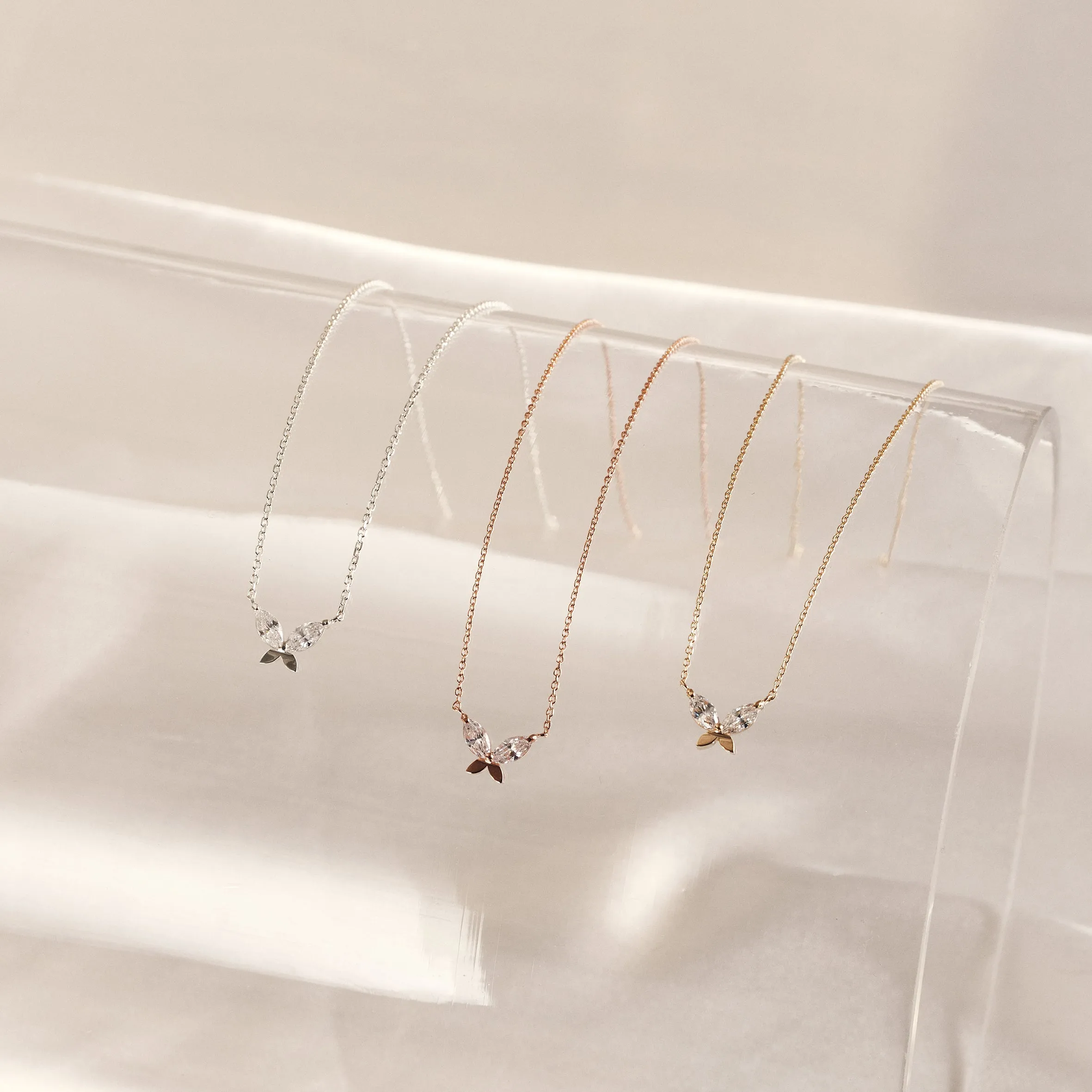 Butterfly Necklace (small / medium)- 14K/ 18K Gold