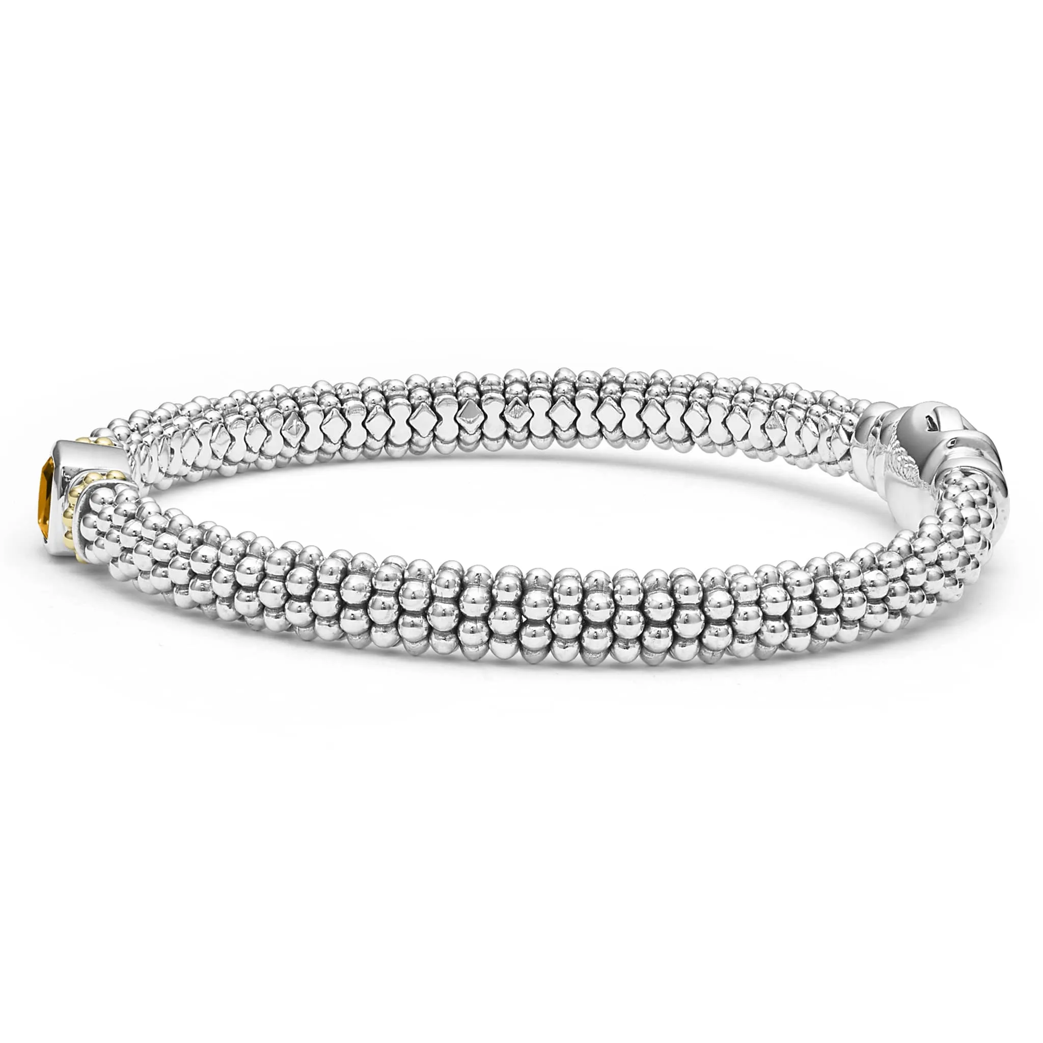 Caviar Color 6mm Citrine Caviar Bracelet