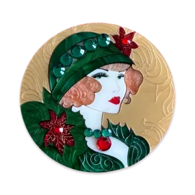 Christmas muse - brooch - Set of 2