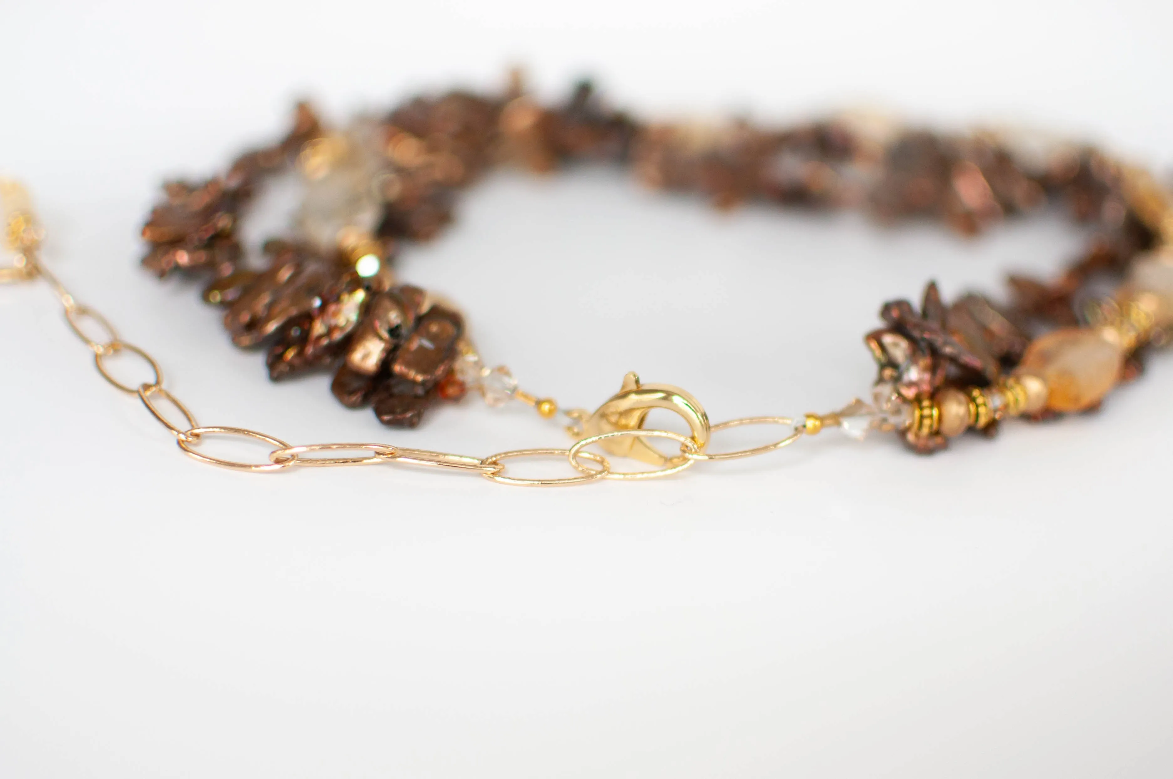 Citrine and Pearl Combination