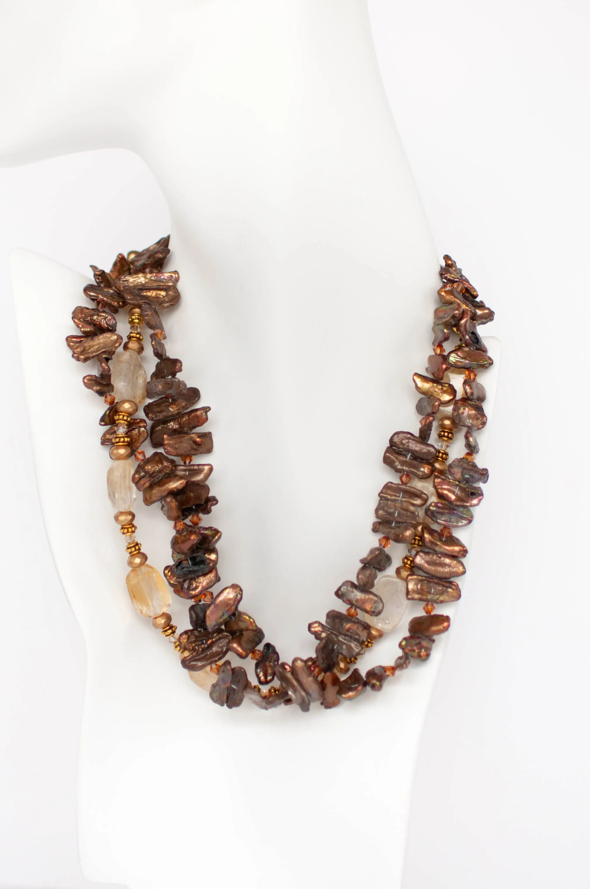 Citrine and Pearl Combination