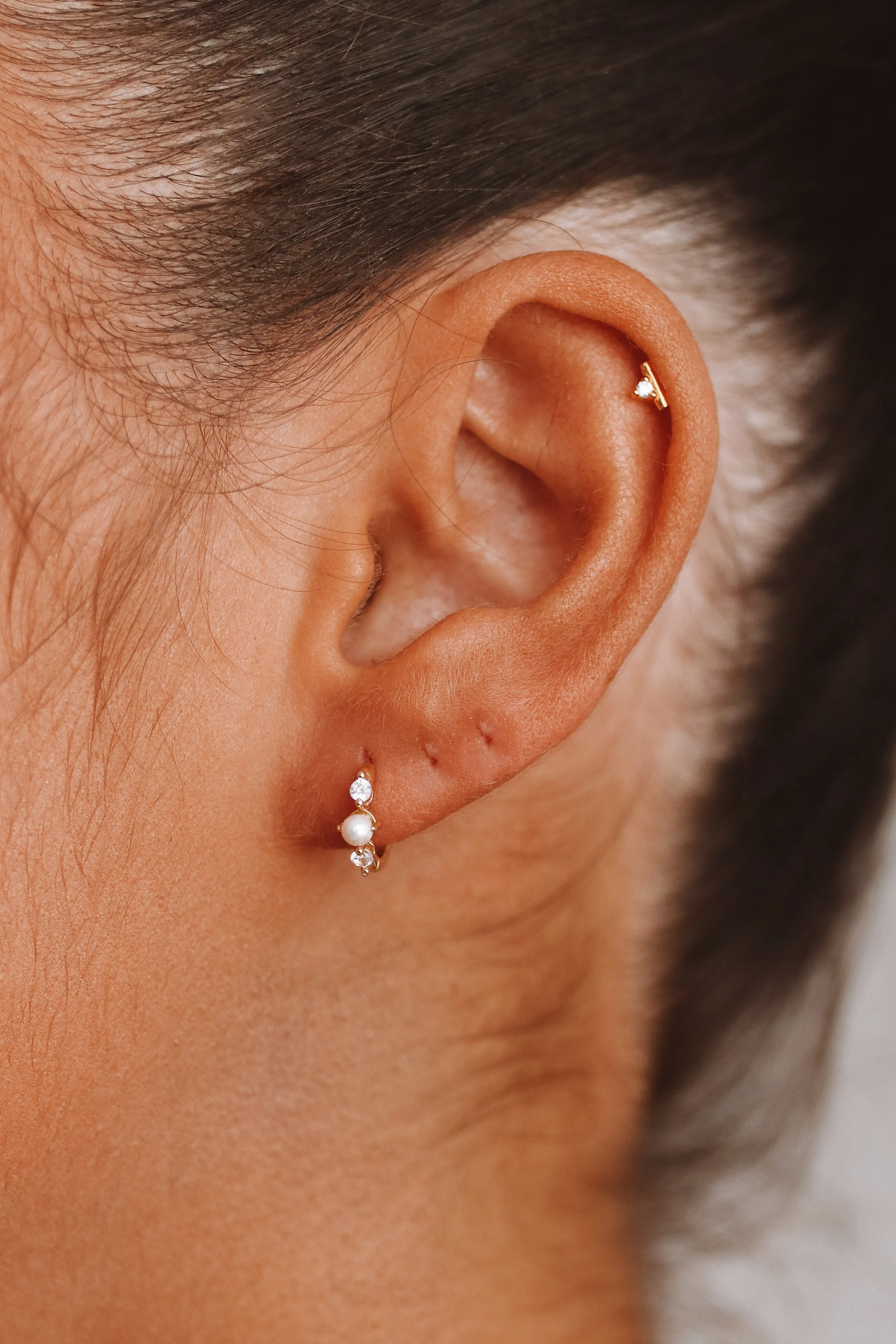 Cleo - Sterling Silver Hoop Earrings