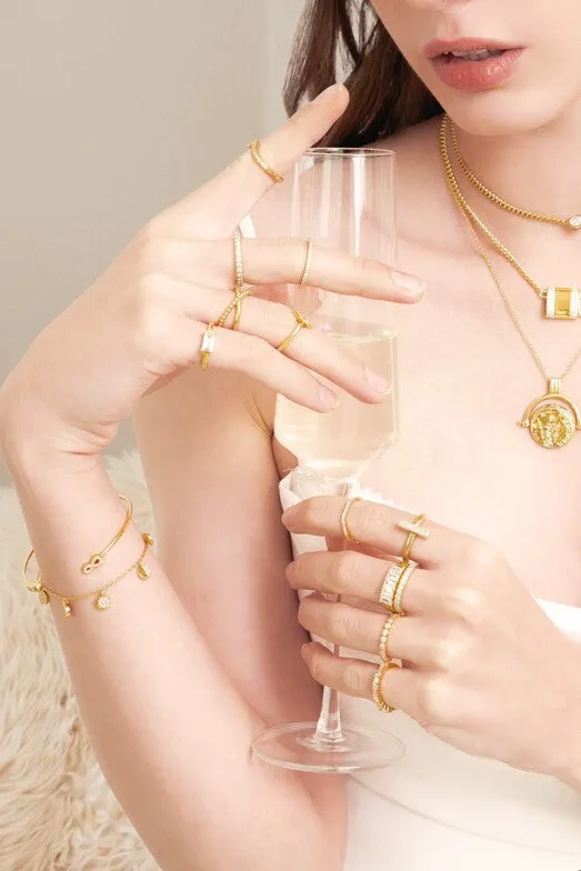 Crystal Infinity Bangle