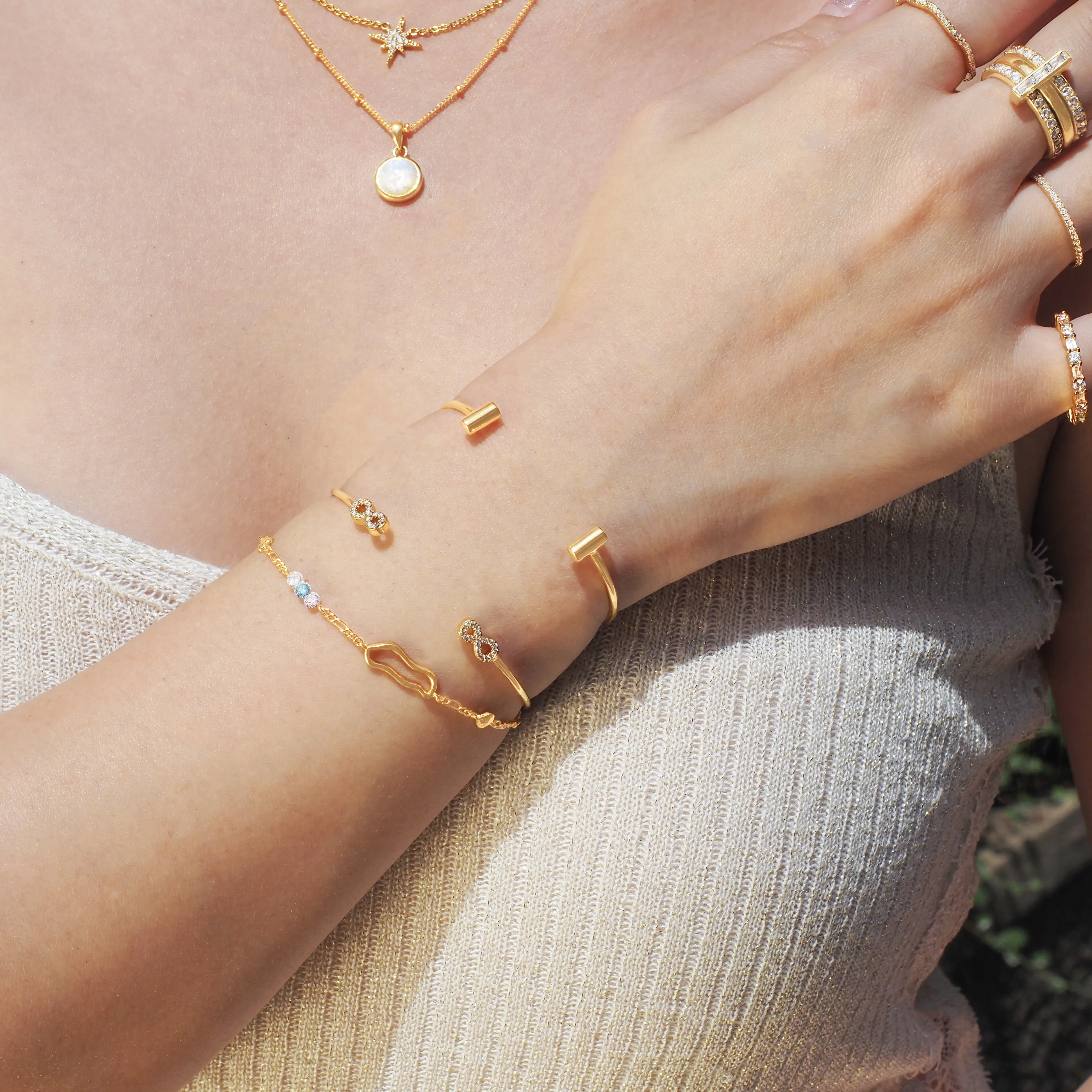 Crystal Infinity Bangle
