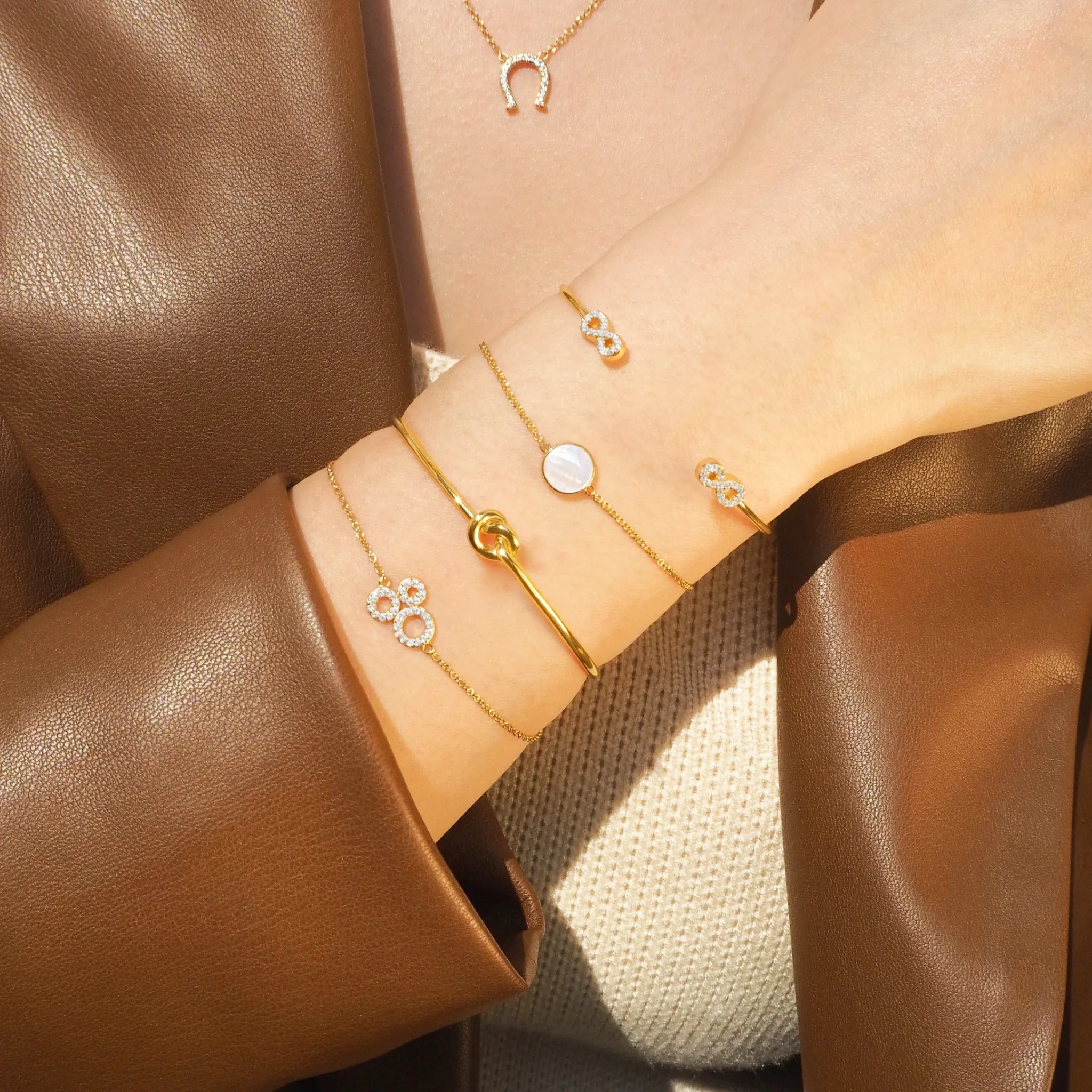 Crystal Infinity Bangle