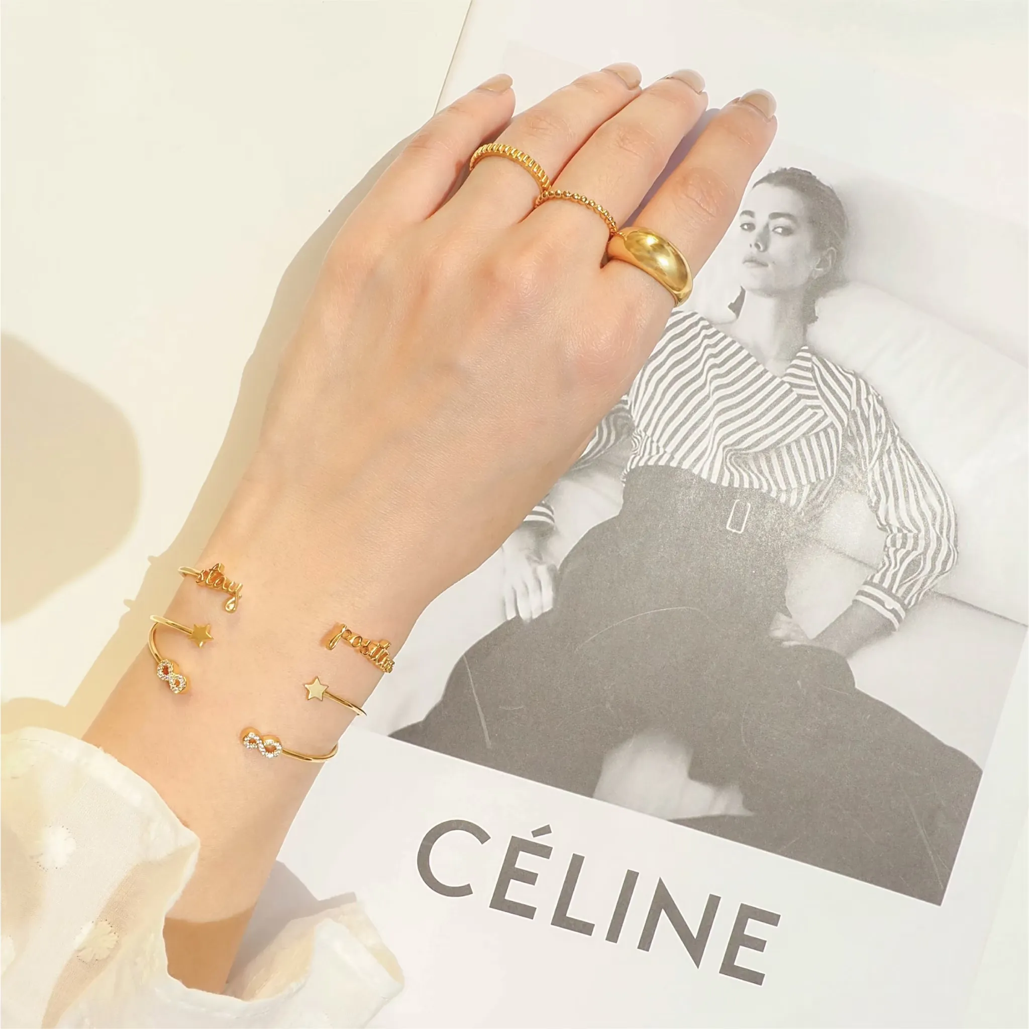 Crystal Infinity Bangle