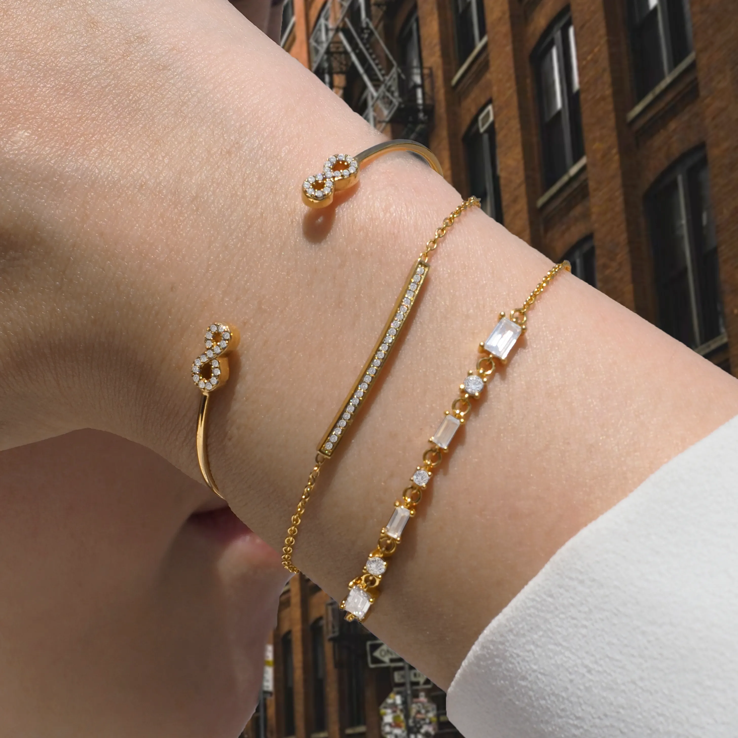 Crystal Infinity Bangle
