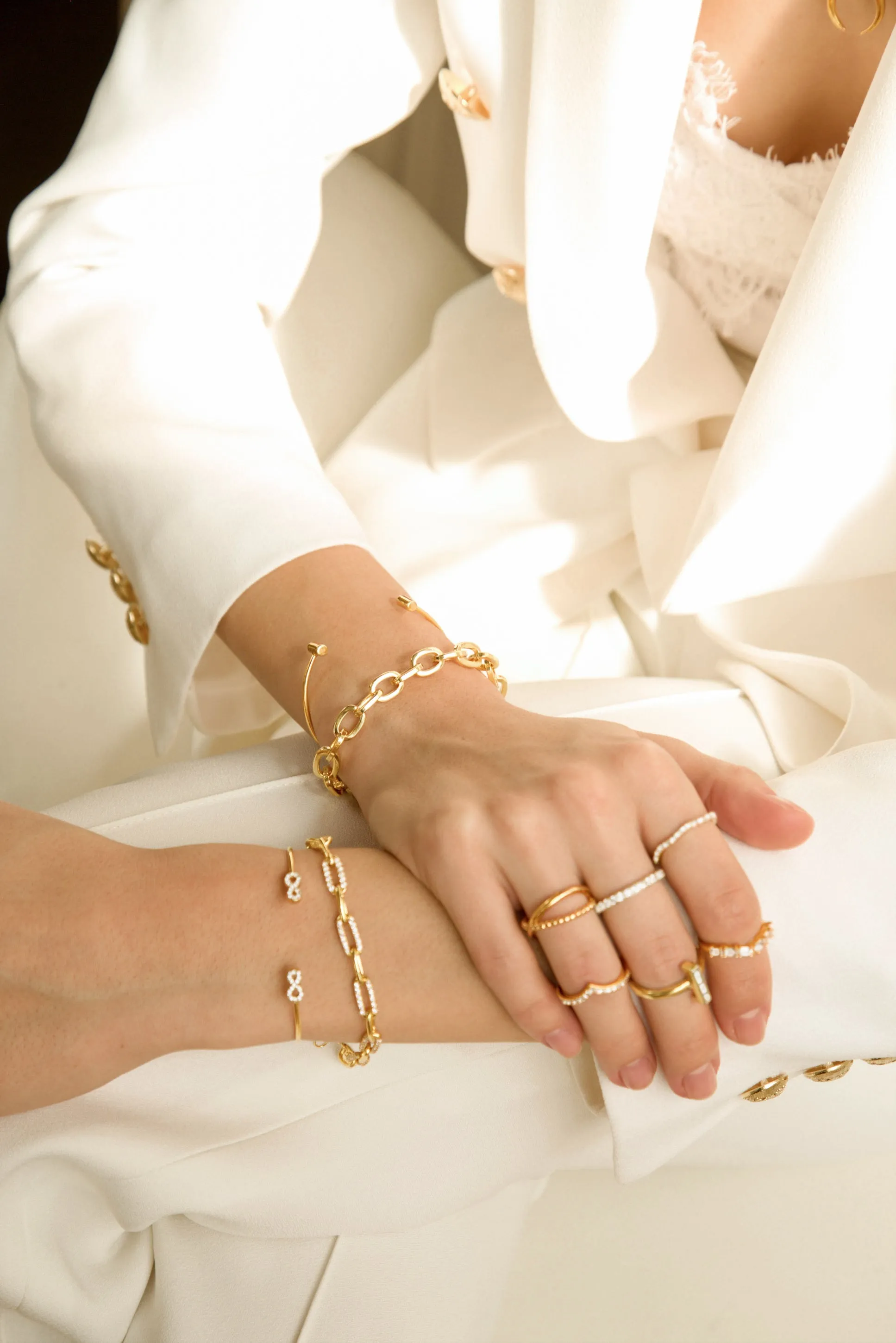 Crystal Infinity Bangle