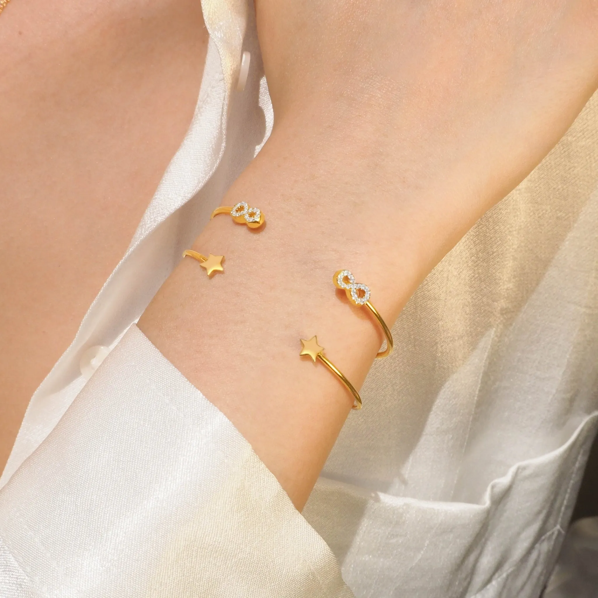 Crystal Infinity Bangle