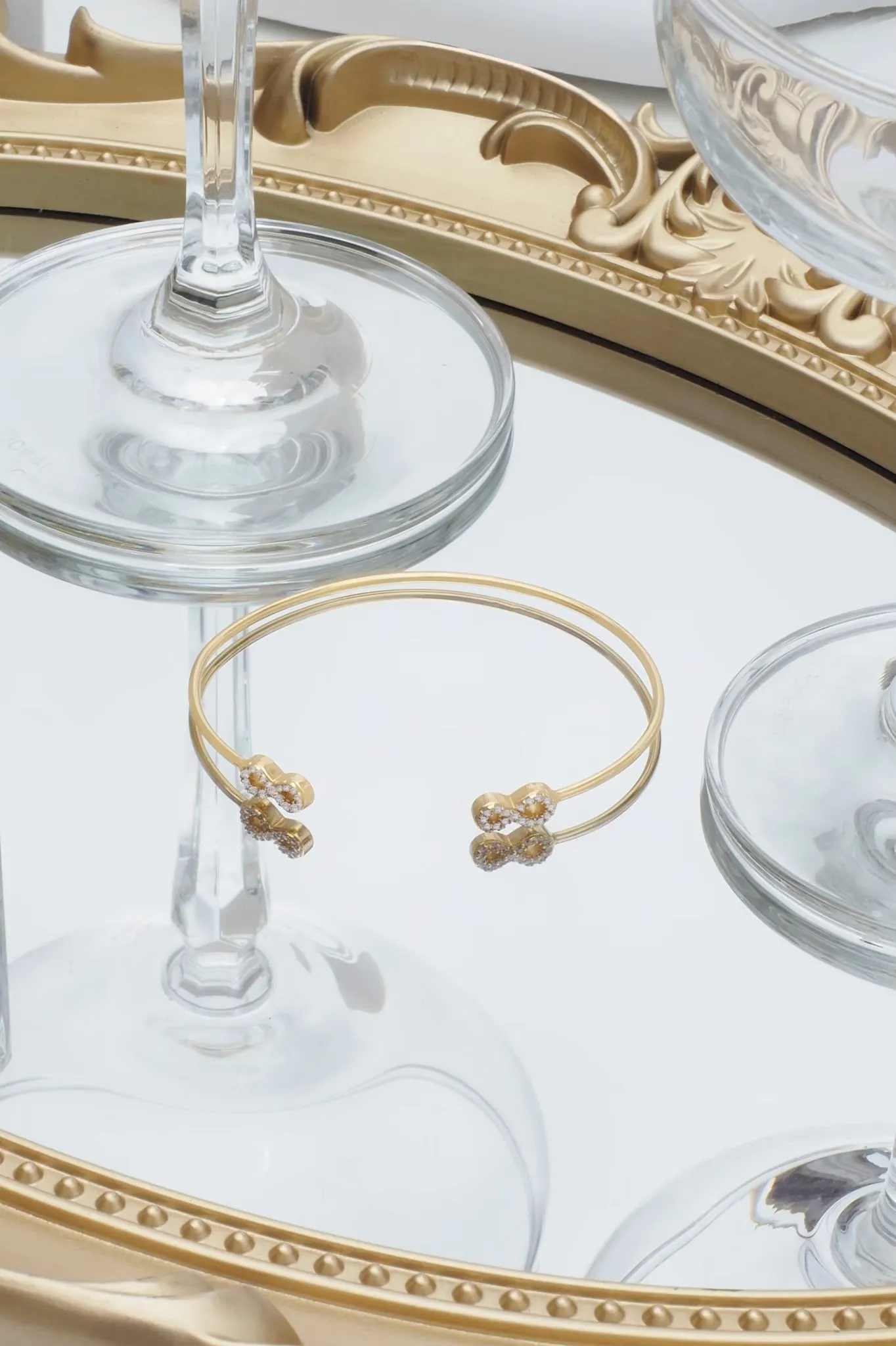 Crystal Infinity Bangle