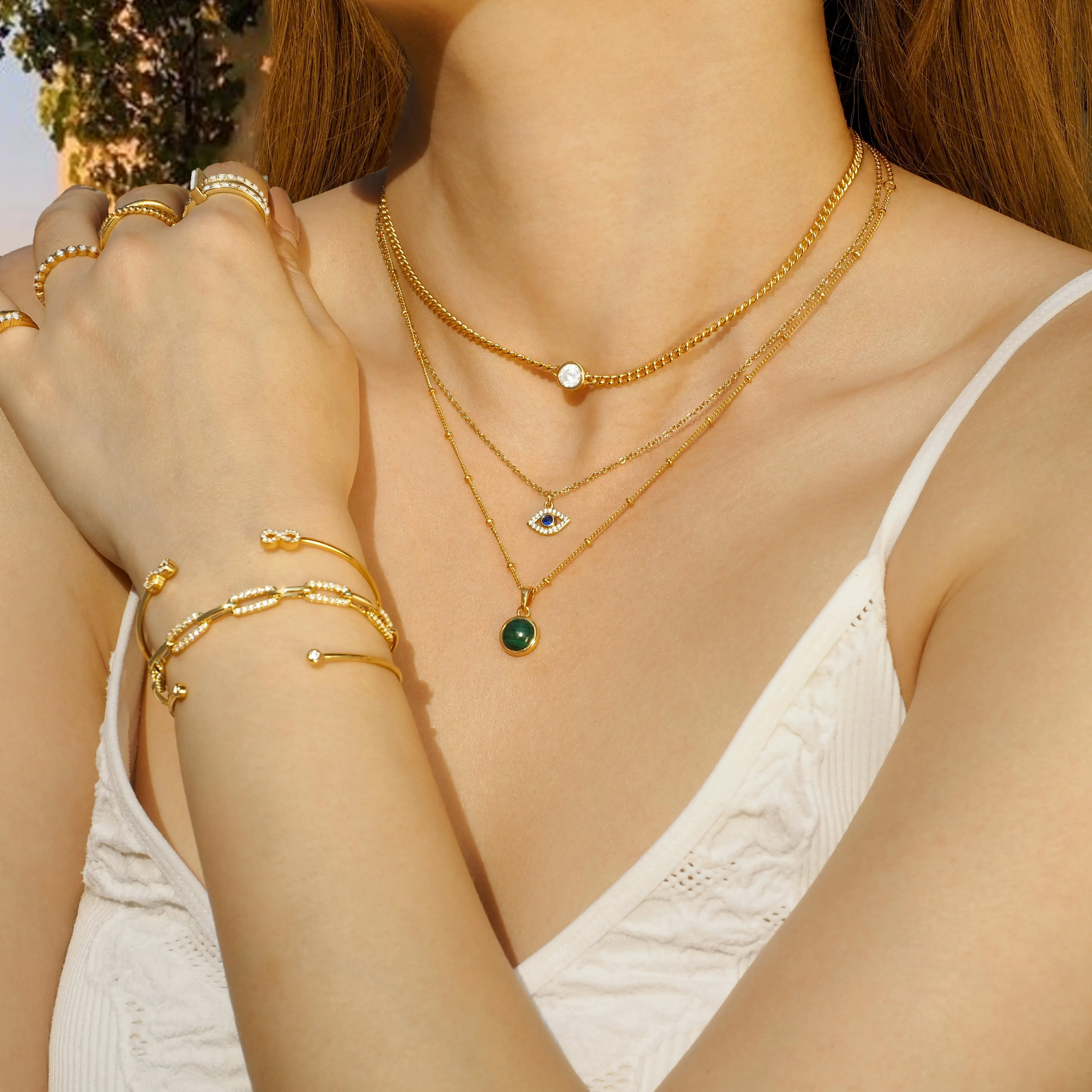 Crystal Infinity Bangle