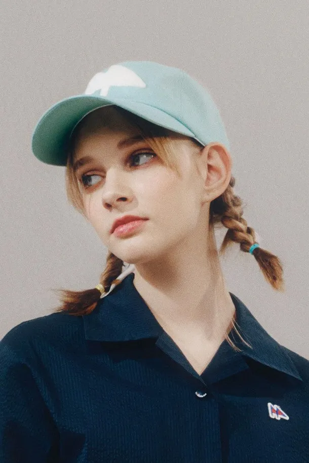 DF Green LOGOEmbroidery Cotton Cap (DWHE2E311E1)