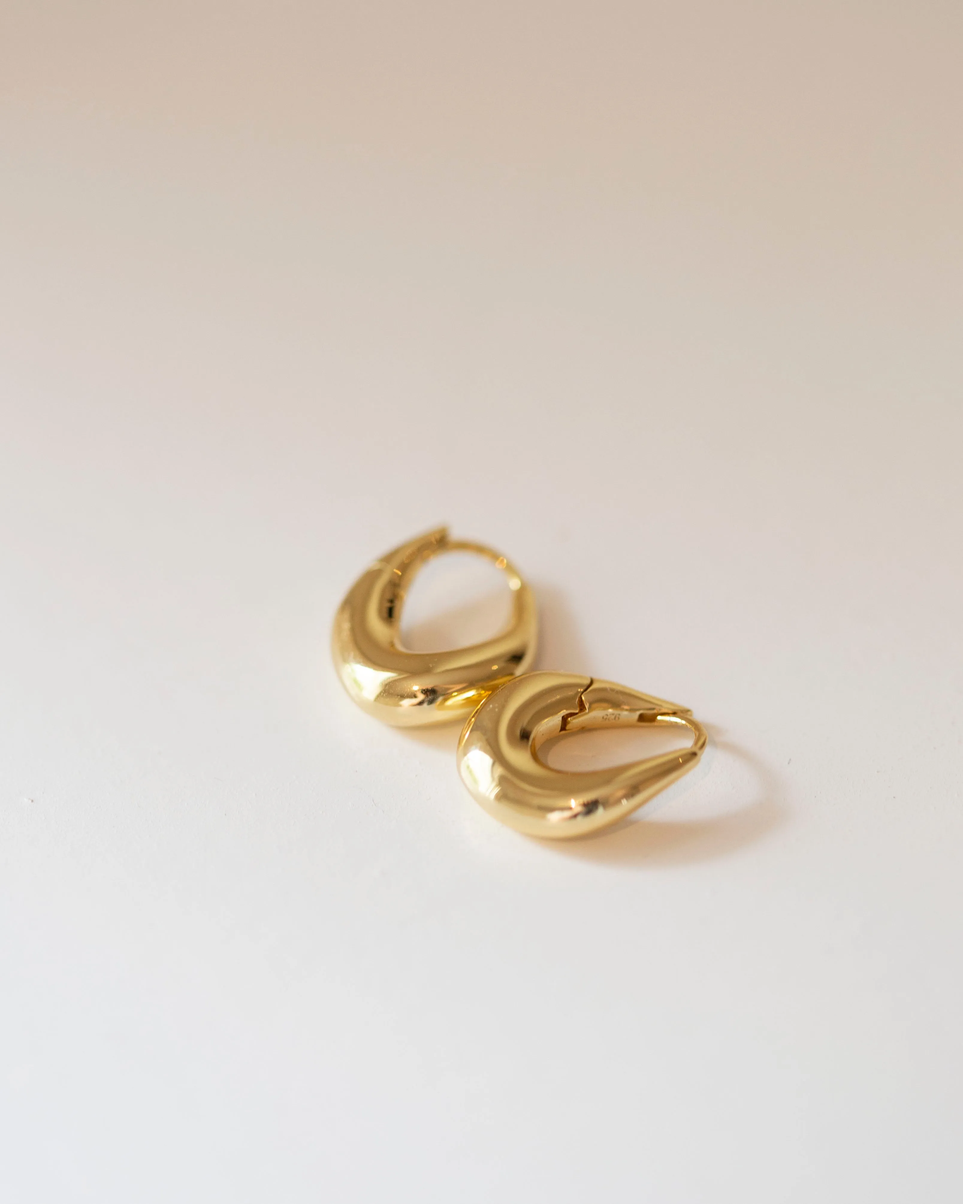 Dome Snap Huggie Earrings