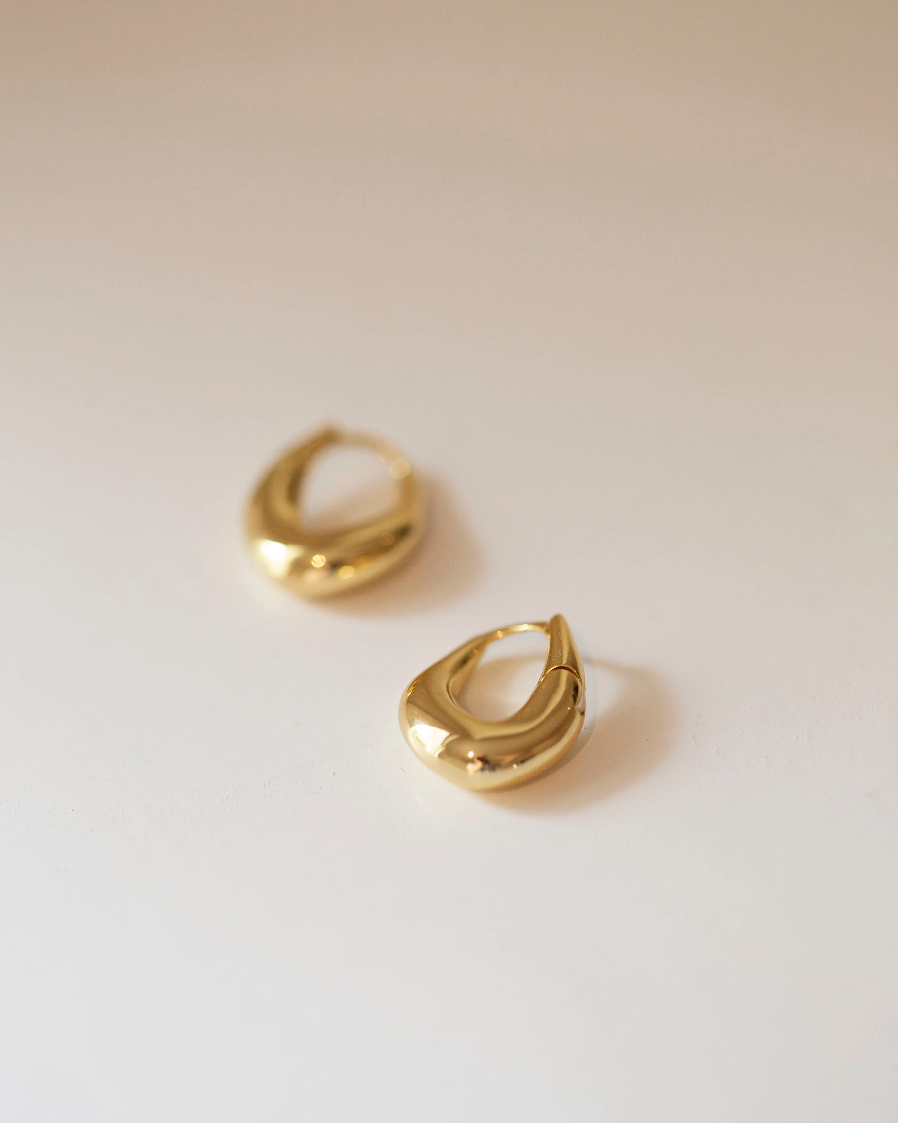 Dome Snap Huggie Earrings