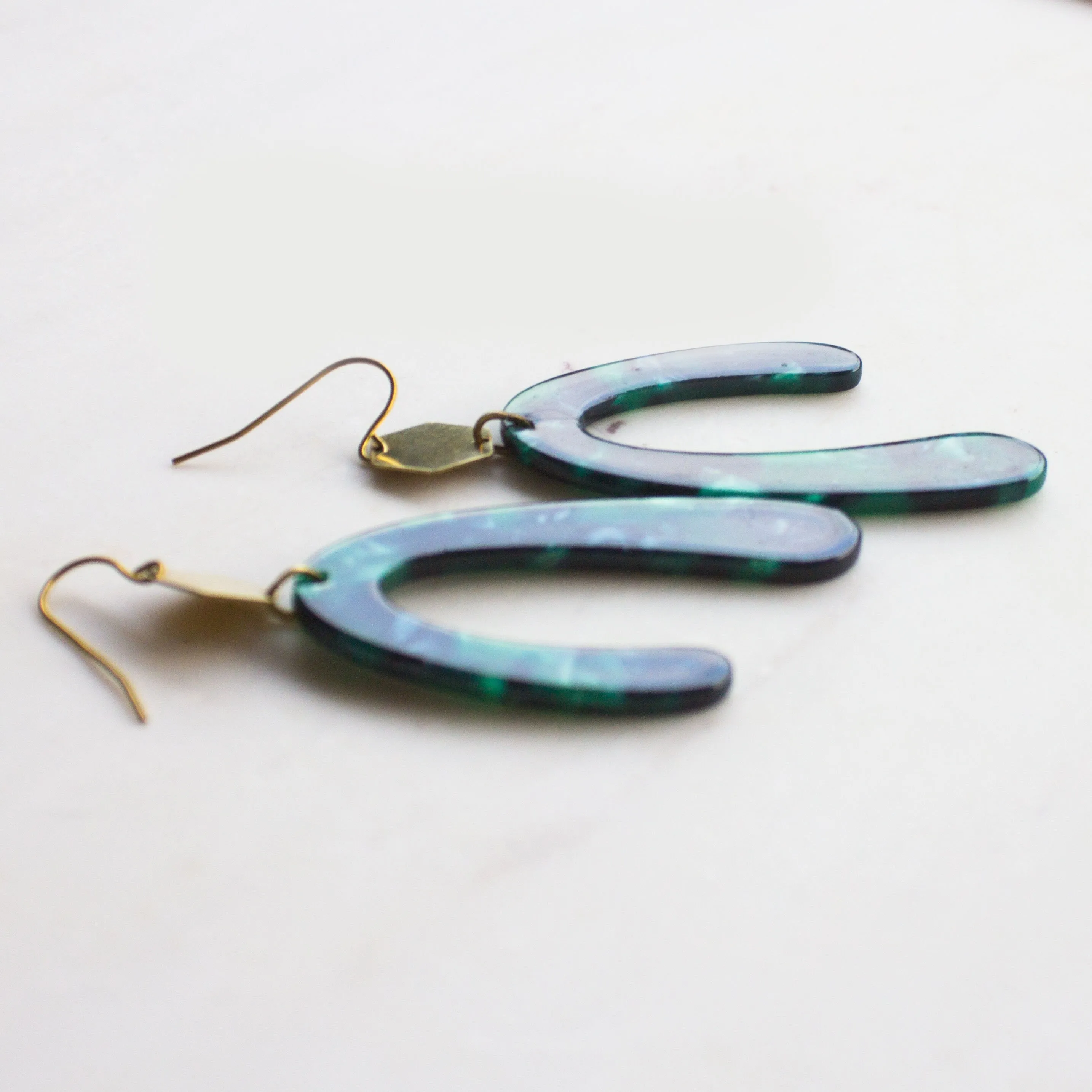 Emerald Green Statement Earrings