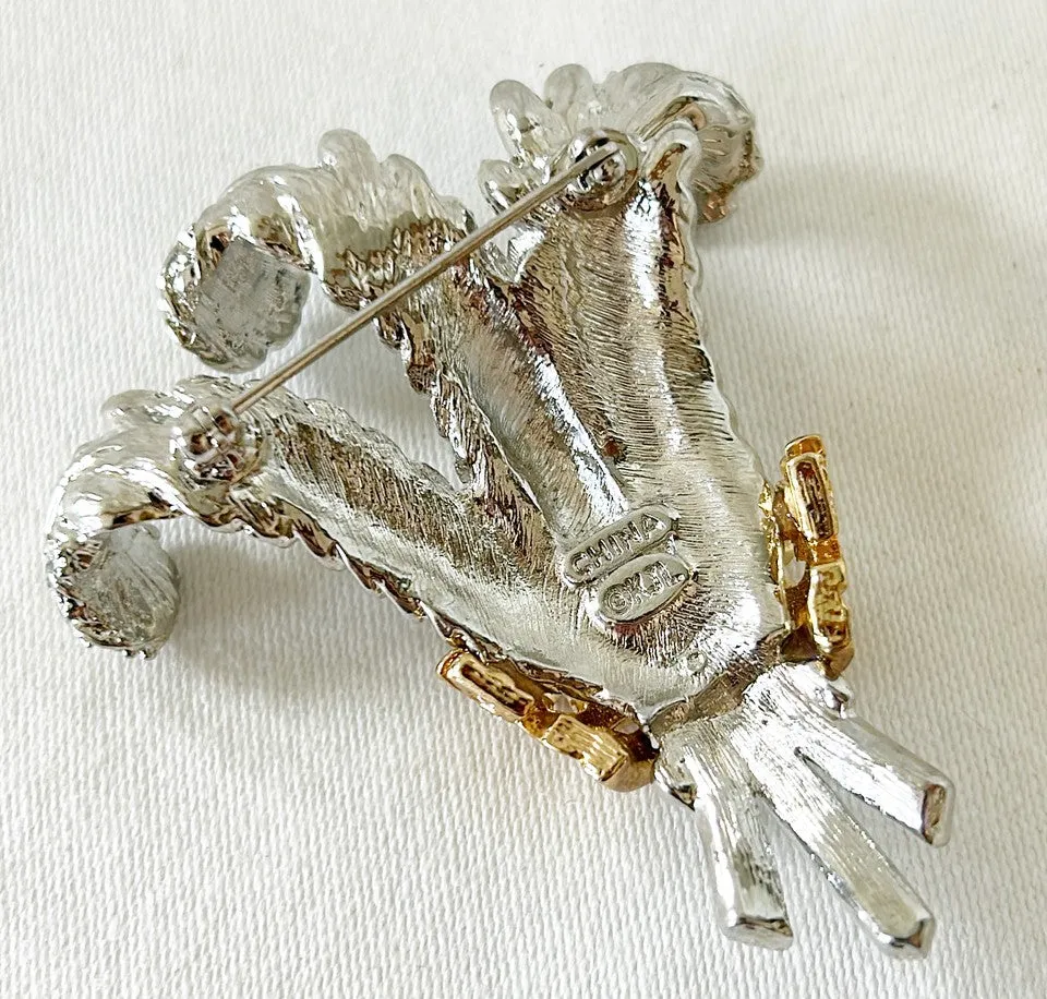 Fantastic rare Prince of Whales Plume brooch