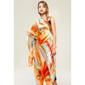 Floral Citrus Sheer Scarf