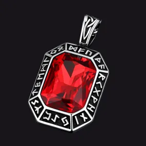 Gemstone Dog Tag Pendant