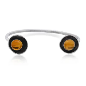 Hammered Gem Bangle
