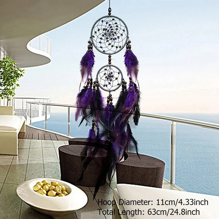 Handmade Dream Catchers Hanging White Lace Flower