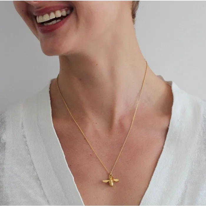 Honey Bee and Citrine Necklace