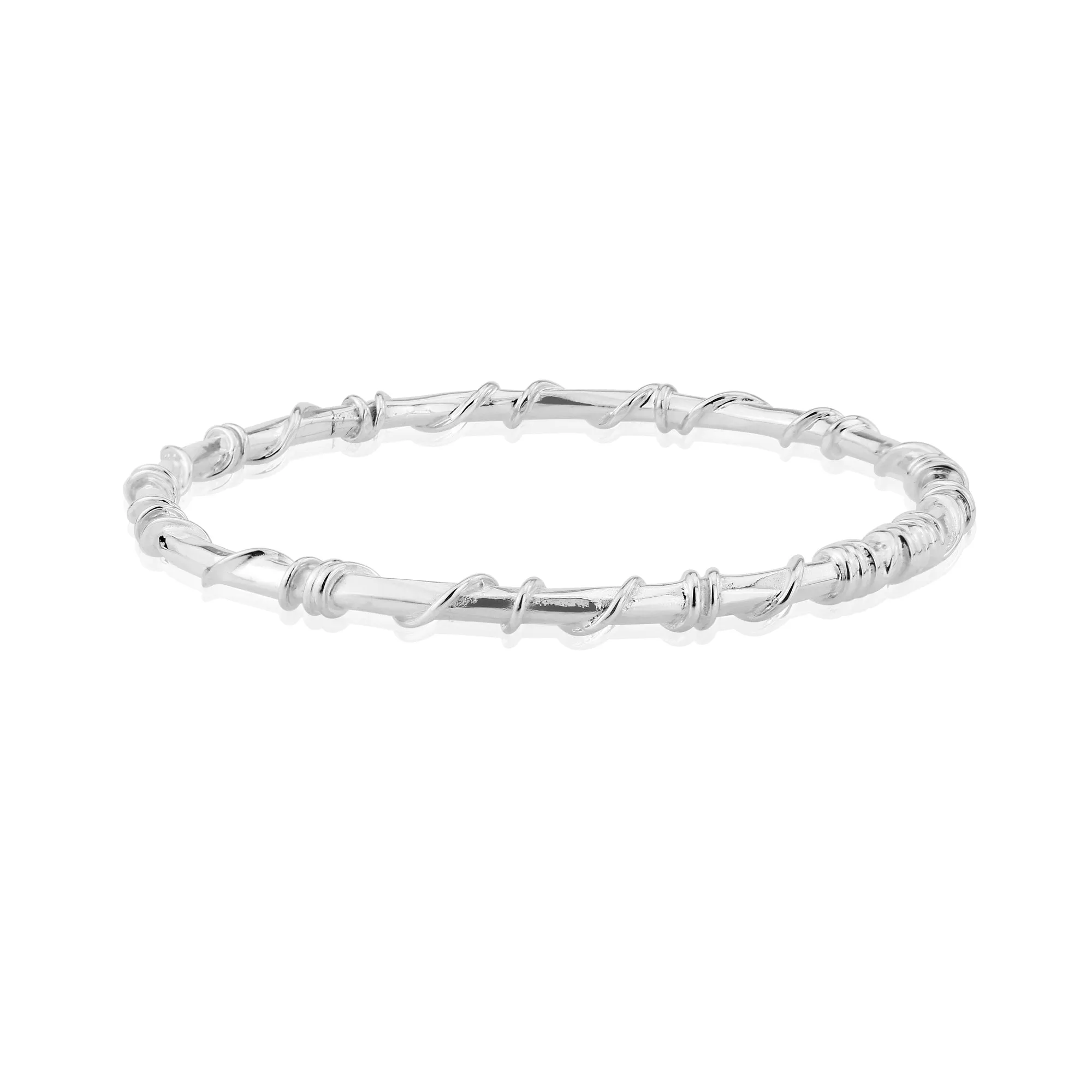 Ivy Silver Bangle