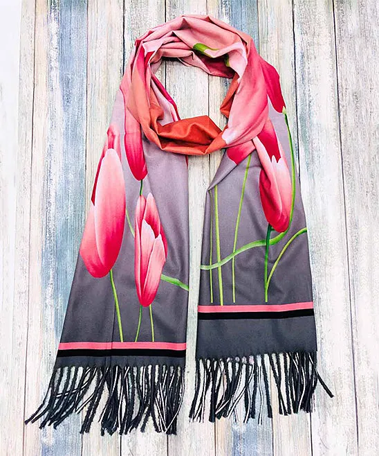 JC021083 Tulip Cashmere-Blend Scarf