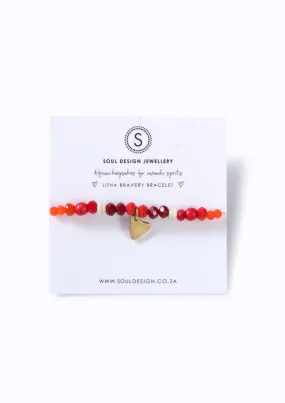 Litha Bravery Bracelet Fire Reds