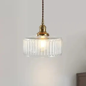 Lottelumn Retro Glass Jar Pendant Lamp