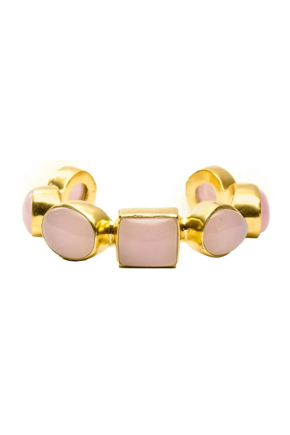 Marina Cuff in Rose Quartz