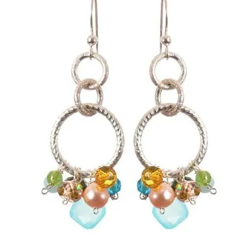 Paige Circle Pendant Earrings