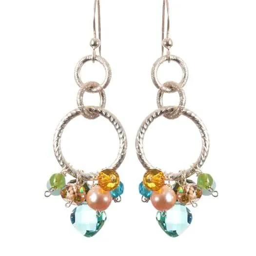 Paige Circle Pendant Earrings