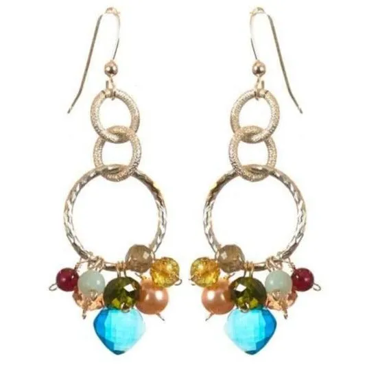 Paige Circle Pendant Earrings