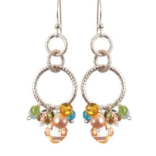 Paige Circle Pendant Earrings