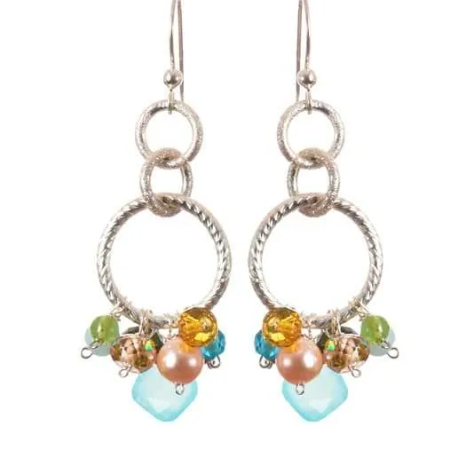 Paige Circle Pendant Earrings