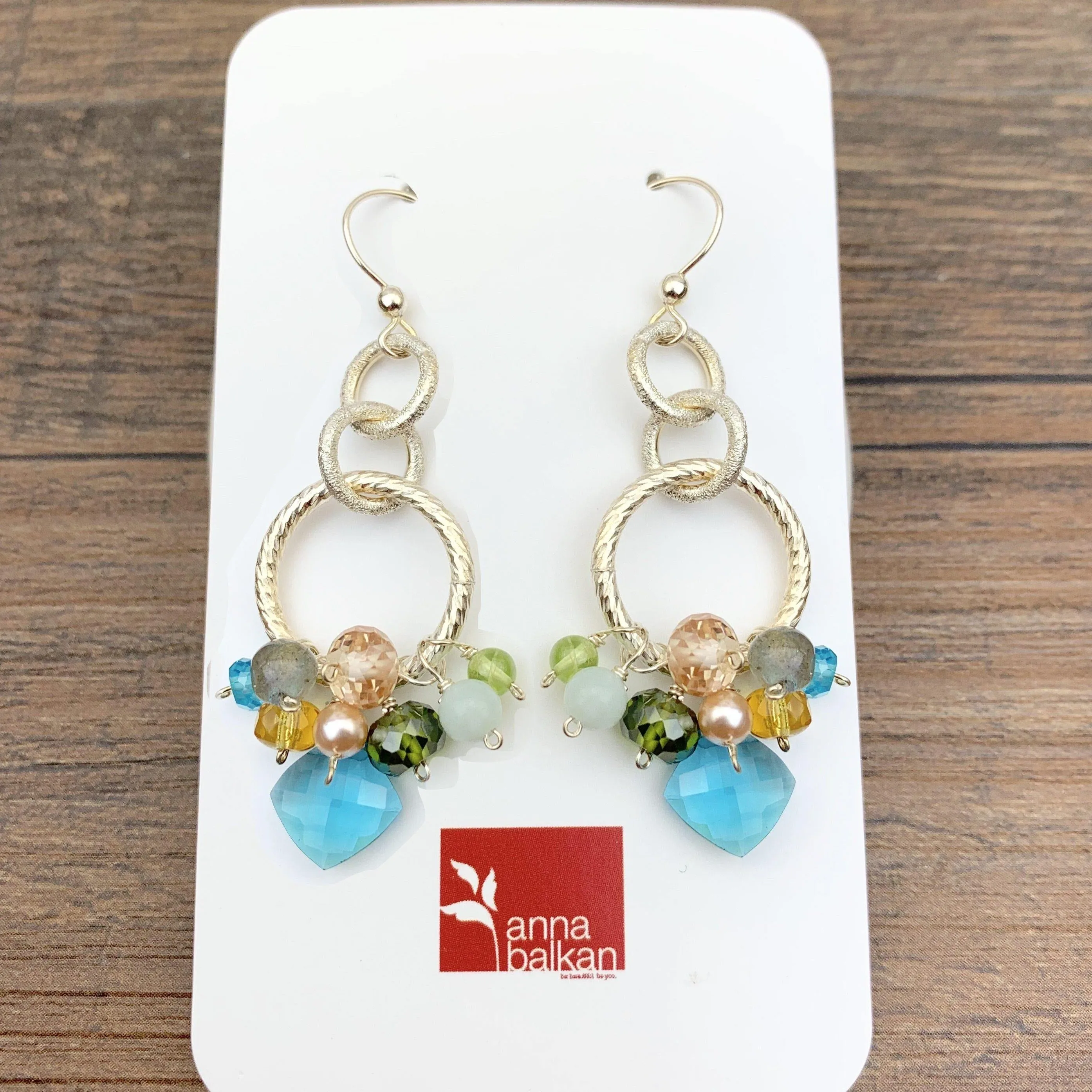 Paige Circle Pendant Earrings