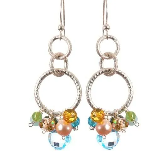 Paige Circle Pendant Earrings
