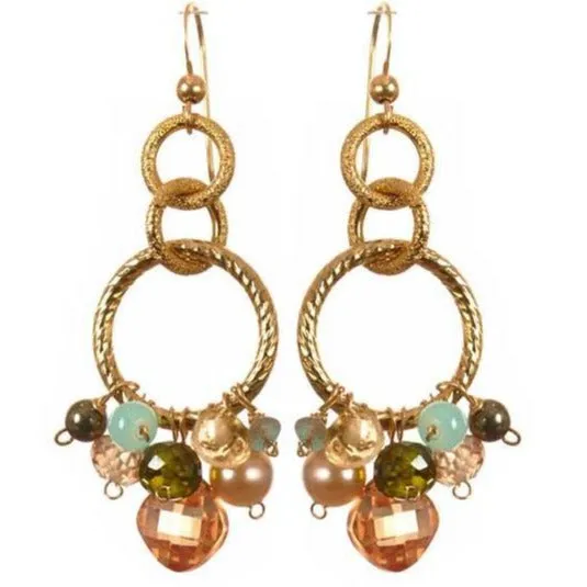 Paige Circle Pendant Earrings