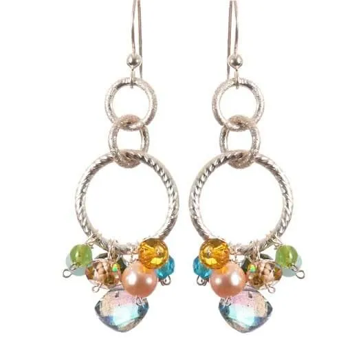Paige Circle Pendant Earrings