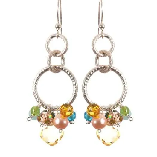 Paige Circle Pendant Earrings